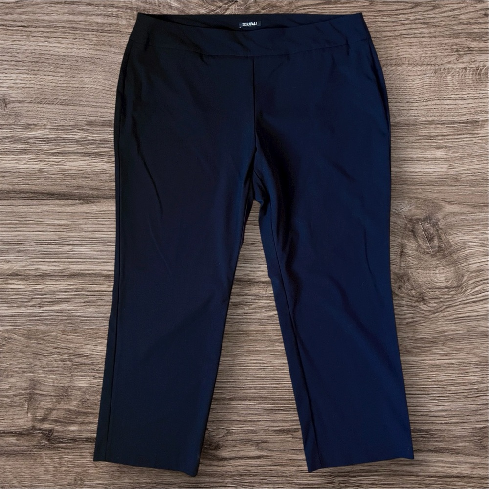Roz & Ali Black Pull On Dress Pants Size 20W